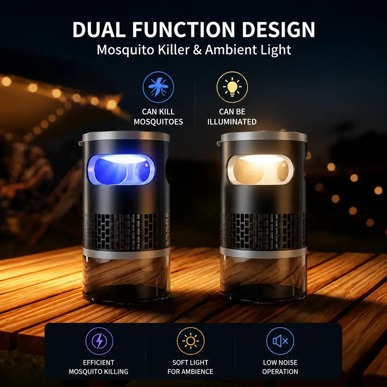 Mosquito Killer Lamp – quiet, USB, chemical-free.