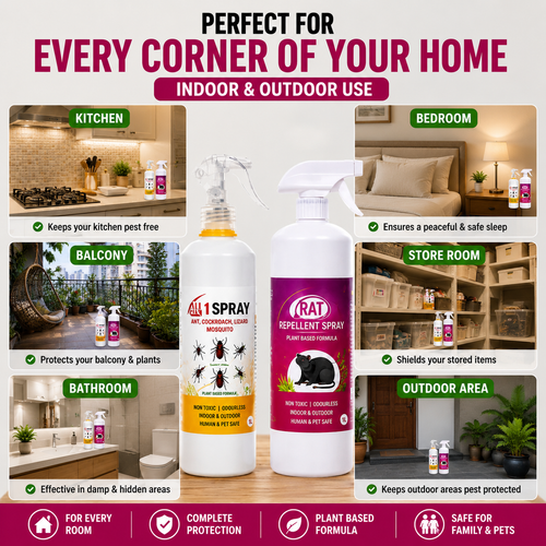 All In One Pest Control Spray + FREE Rat Repellent Spray