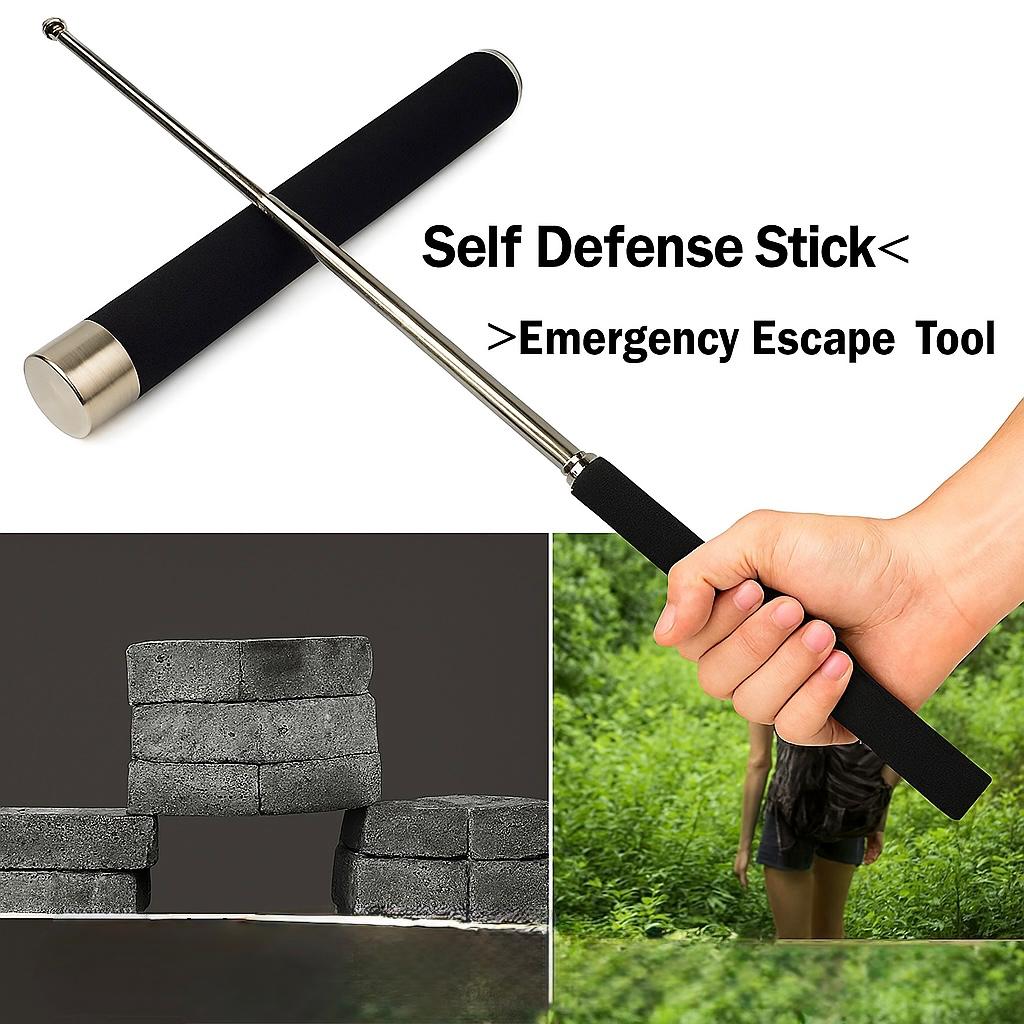 Self Defense Stick or Hand Pointer Extendable Telescopic Retractable Pointer